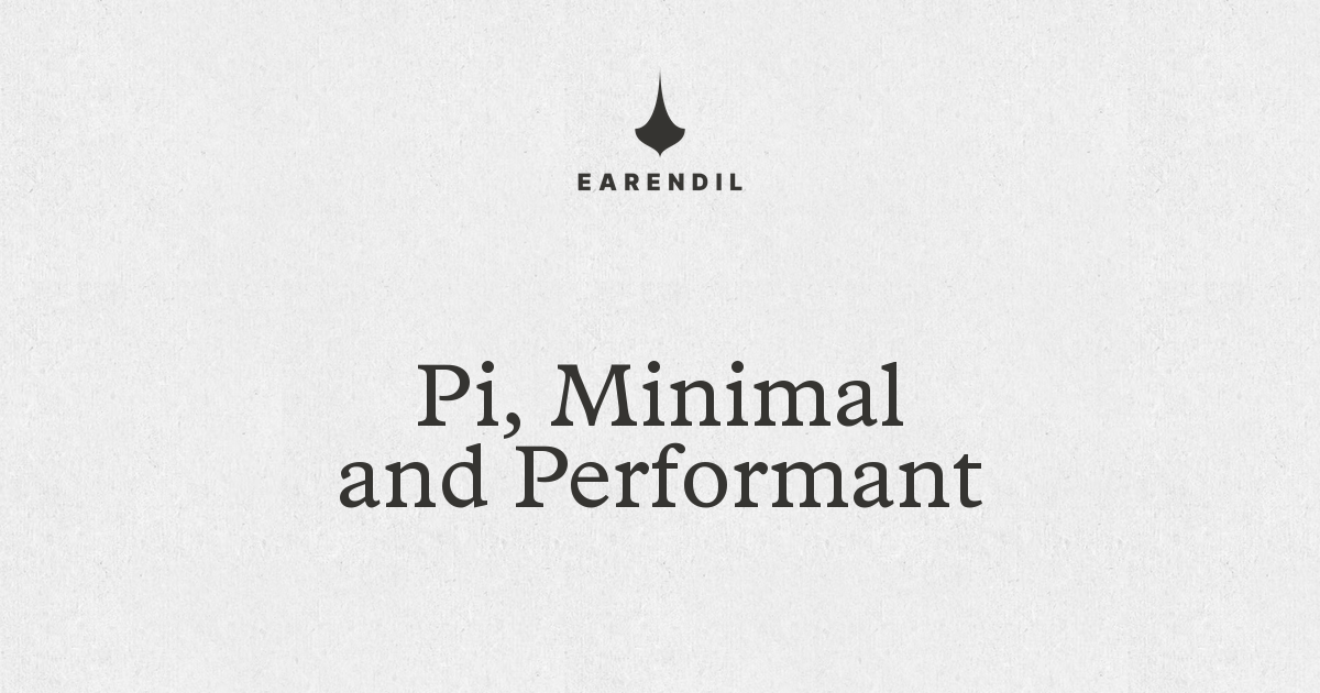 Picture published with the earendil.com article: Pi, Minimal and Performant | EARENDIL