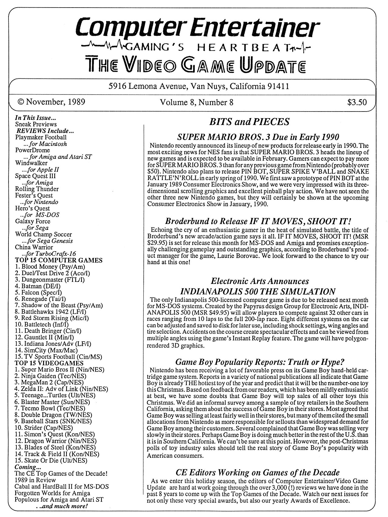 An issue of Computer Entertainer