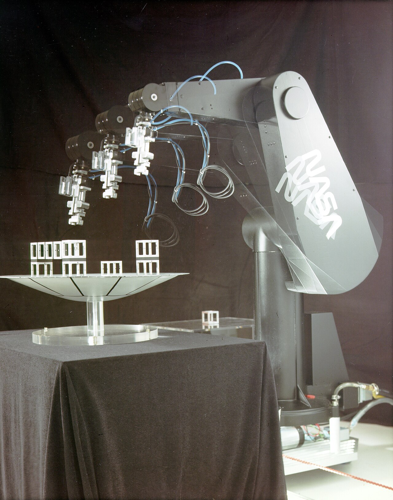 The Puma Robotic Sensor Arm for use in Virtual Reality development and studies at the NASA Ames Research Center, Mountain View, California